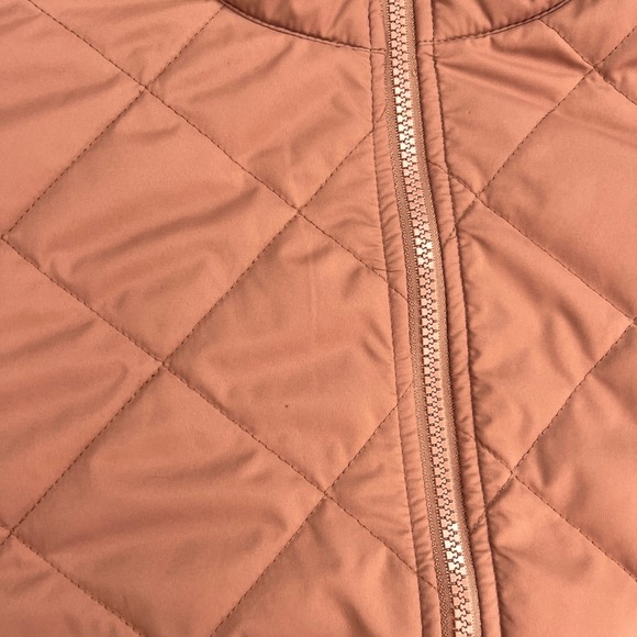Vuori Echo Insulated Bomber Jacket Womens Terracotta Quilted Puffer sz M/L *Read - Picture 16 of 16